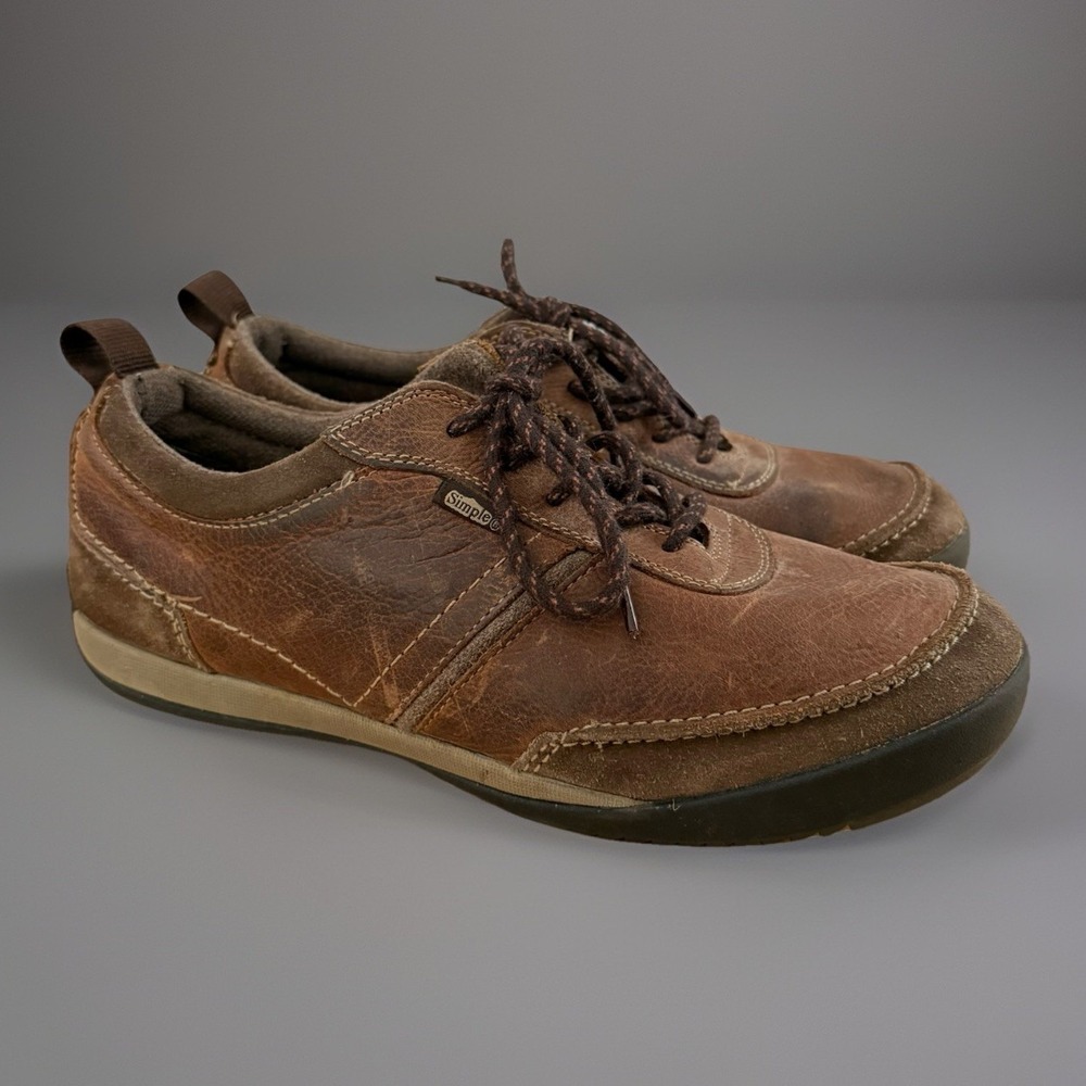 Simple‎ Ascent Shoes Oxford Lace Up Leather Mens 10.5 Brown